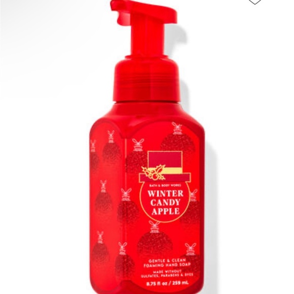 1 BATH & BODY WORKS GENTLE & CLEAN FOAMING HAND SOAP WINTER CANDY APPLE - Picture 3 of 4